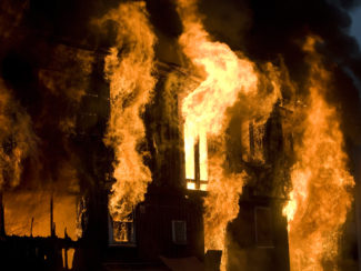 Picture of Home on Fire - Nashville TN - Ashbusters Chimney Service