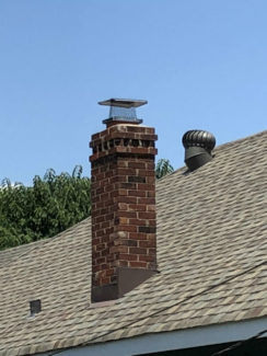 masonry chimney with chimney cap