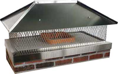 outside mount hip and ridge stainless steel custom chimney cap