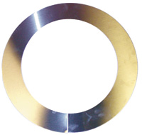 Metal Silver and Gold circle Storm Collars